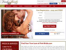 Tablet Screenshot of find-bride.com